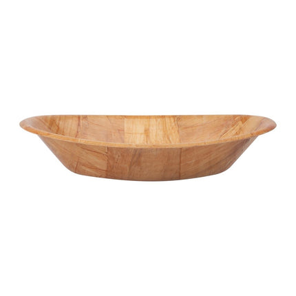 Large Oval Wooden Bowl 7