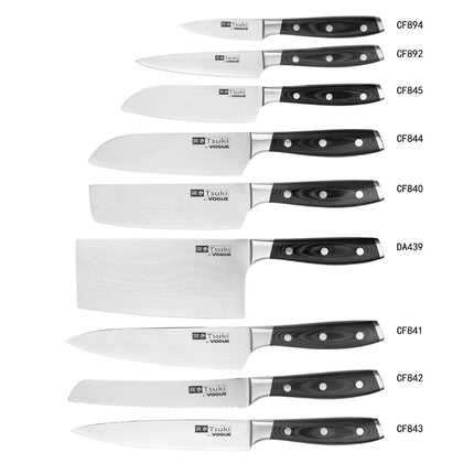 Vogue Tsuki Series 7 Japanese VG-10 Damascus Steel Chef's Knife 20.5cm 5