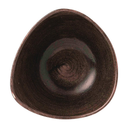 Stonecast Patina Lotus Iron Black Bowl 178mm | Churchill 2