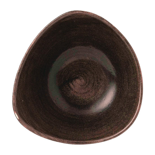 Stonecast Patina Lotus Iron Black Bowl 178mm | Churchill 2