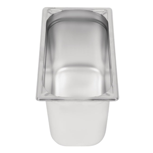 Stainless Steel GN 1/3 Container 200mm Depth | Vogue 2