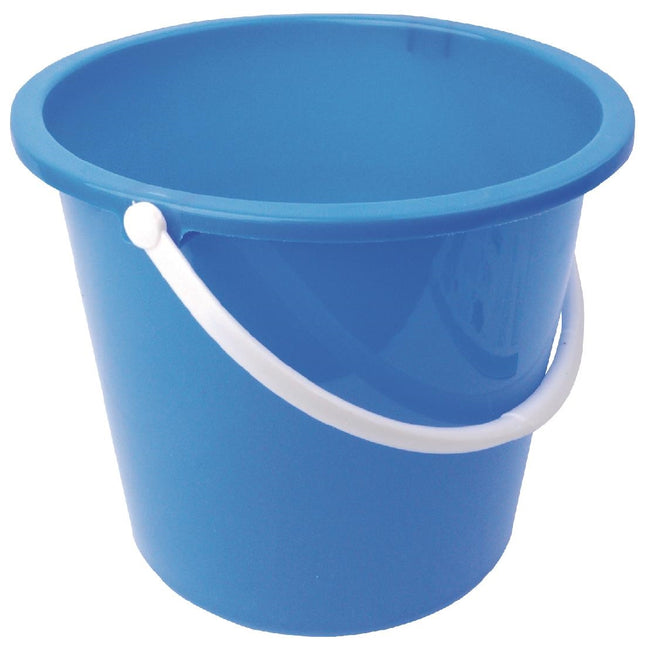 Plastic Bucket 10L Blue | Jantex | Easy Grip Handle