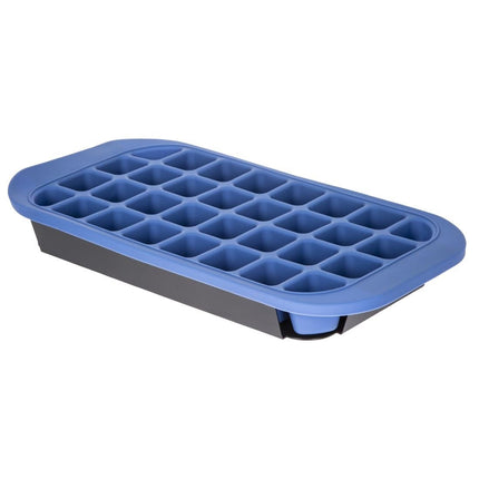 Flexible Silicone Ice Cube Tray with Storage Lid