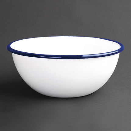 Enamel Pudding Bowls 15.5cm | Olympia | 6 Pieces