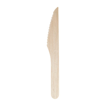 Compostable Biodegradable Wooden Knives 16.5cm | Fiesta 2