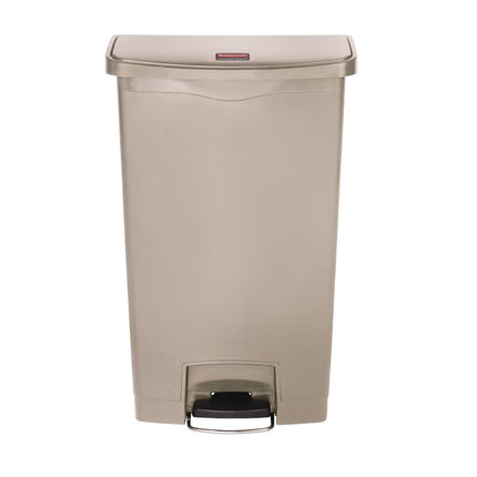 Front Step Pedal Bin 68L Beige | Rubbermaid Slim Jim