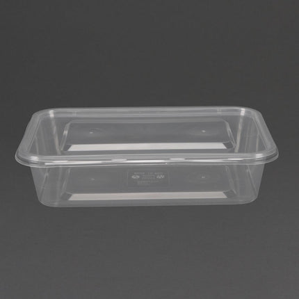Recyclable Microwaveable Plastic Containers 50cl with Lids | Fiesta | 250 Pieces 2