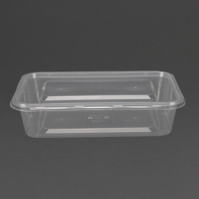 Recyclable Microwaveable Plastic Containers 50cl with Lids | Fiesta | 250 Pieces 2