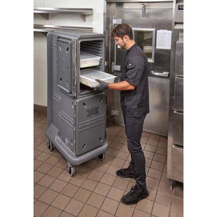 Tall Cold Ultra Pro Cart | Cambro | Charcoal Grey 4