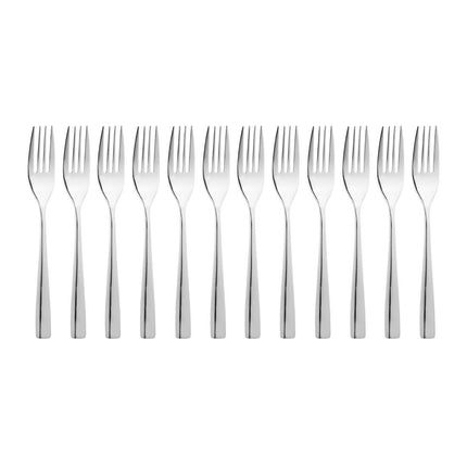 Dessert Forks | Olympia Torino | 12 pcs | 18/10 High-Gloss Stainless Steel 3