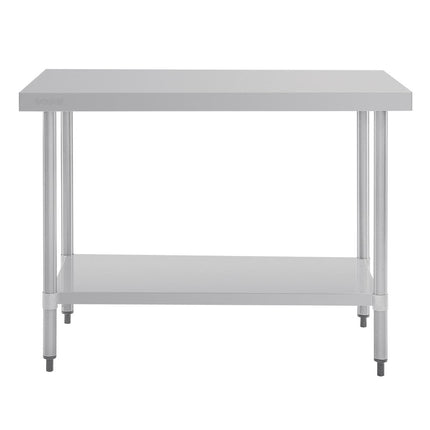 Stainless Steel Worktable without Backsplash 90x120x70cm | Vogue 2