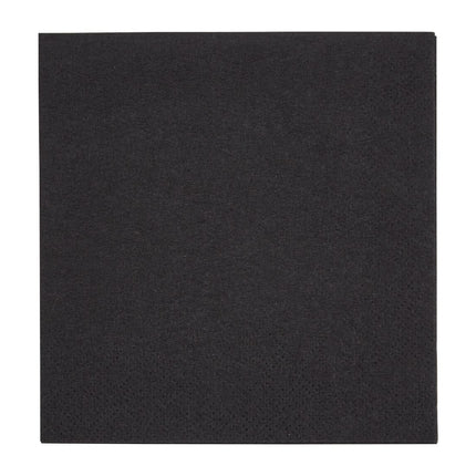 Recyclable Black Cocktail Napkins 1/4 Fold | Fiesta | 240mm