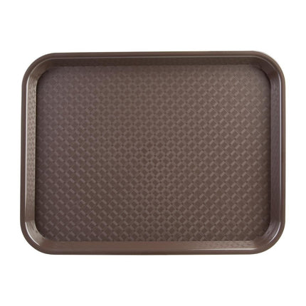 Olympia Kristallon Brown Polypropylene Tray 34.5x26.5cm