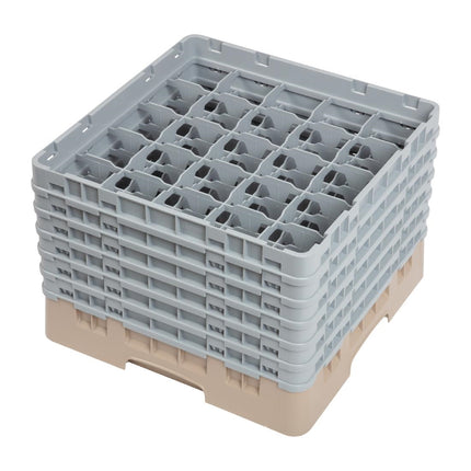 Dishwasher Rack with 25 Compartments | Cambro Camrack | Max Glass Height 29.8 cm