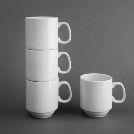 Stackable Mug 28.4cl | Olympia Whiteware | Set of 12 4