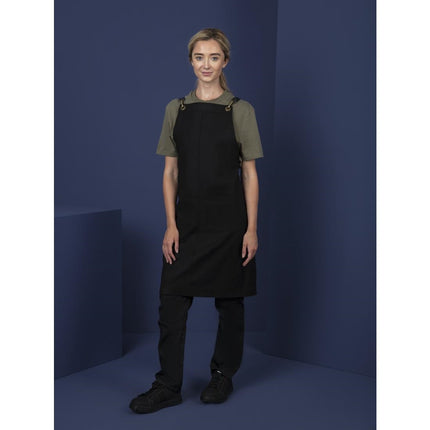 Linen Blend Apron Black | Southside 7