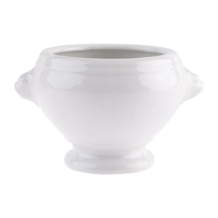 White Porcelain Soup Bowl with Lion Head Design | Olympia Whiteware | 47.5 Cl 4