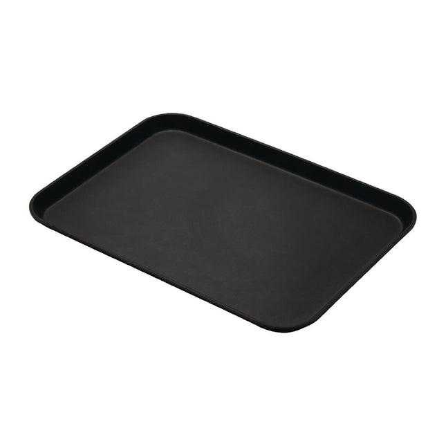 Fiberglass Anti-Slip Tray Black 45x65cm | Cambro Camtread | 6 Pieces 2