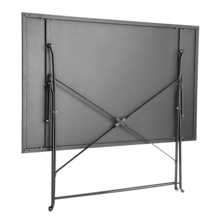 Folding Table 1100mm x 700mm Black | Bolero Pavement Style 4