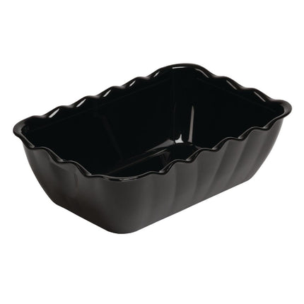 Black SAN Bowl 2L 8.5(h) x 26(b) x 17.5(d)cm Durable Thermoset | Olympia Kristallon