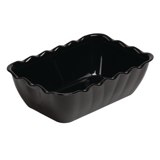 Črna SAN posoda 2L 8.5(v) x 26š x 17.5g cm Trajna termoset | Olympia Kristallon