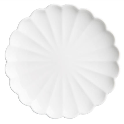 White Scalloped Plates 175mm | Olympia Bloom | Set of 6