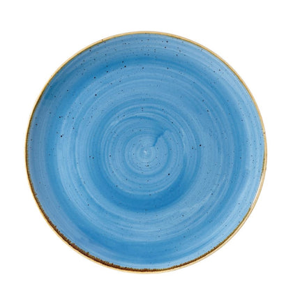 Round Plate Cornflower Blue | Churchill Stonecast