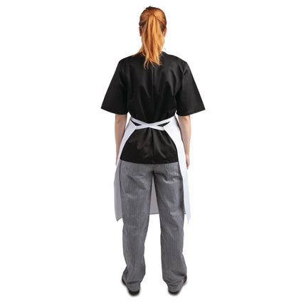 White Polyester-Cotton Bib Apron | Whites 6