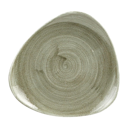 Stonecast Patina Burnished Green Lotus Long Plate 19.7cm | Churchill