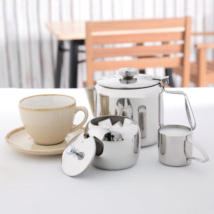 Stainless Steel Teapot 90cl | Olympia Concorde 3