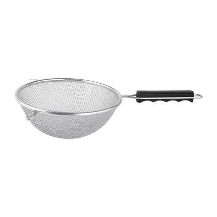Heavy-Duty 200mm Sieve with Double Mesh and Wooden Handle | Vogue 4