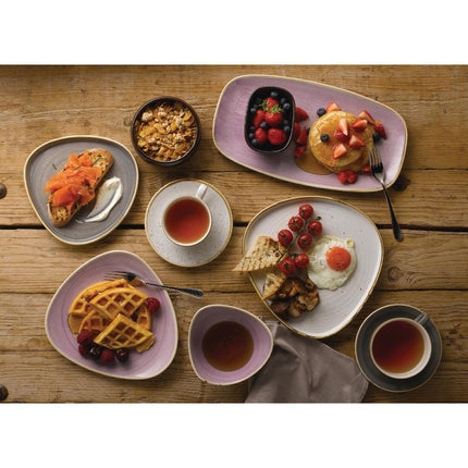 Stonecast Plate 22.9cm | Churchill Lavender Lotus 7