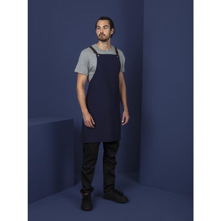 Cotton Canvas Halter Apron Navy Blue | Southside 3