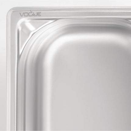 Stainless Steel GN 1/4 Container 100mm Depth | Vogue 5