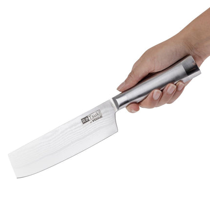 Tsuki Series 8 Damascus Steel Chef's Knife 16cm | Vogue 5