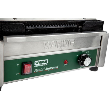 Double Panini Grill with Grooved Plates | Waring 7