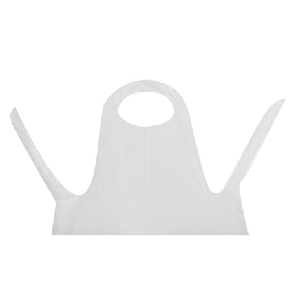 Disposable White Polyethylene Halter Aprons 14.5 Micron (100 pcs) 3