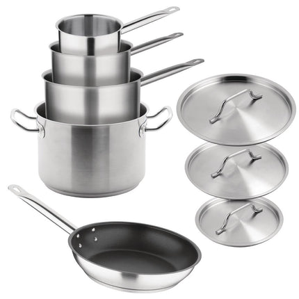 5-Piece Stainless Steel Induction Cookware Set | Vogue Cook Like A Pro