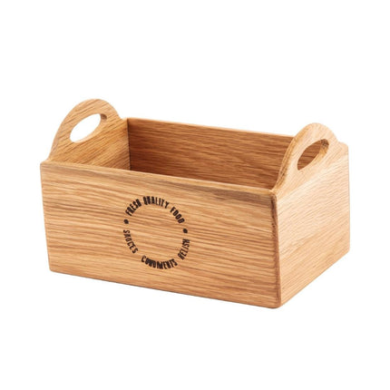 Oak Wood Table Caddy 23cm | Olympia