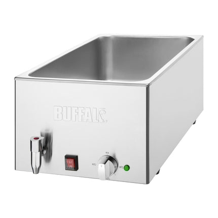 Stainless Steel Bain-Marie with Tap Without Pans | Buffalo 2