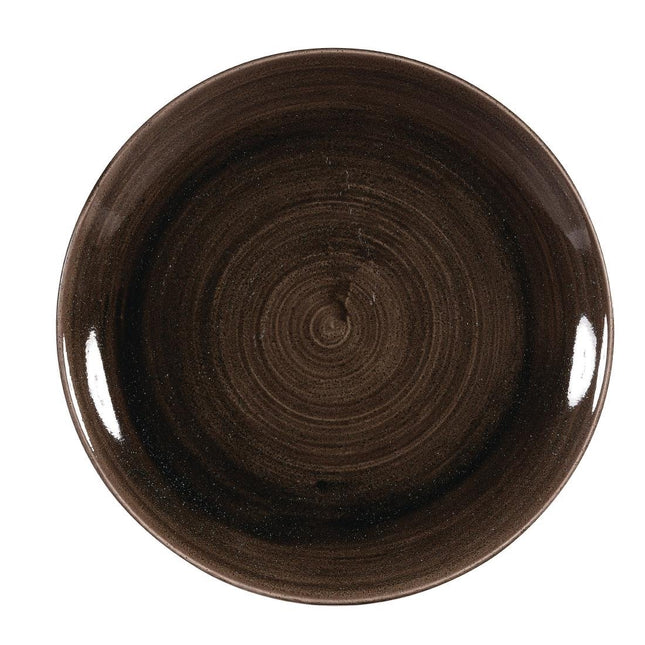 Stonecast Patina Black Coupe Plates 260mm | Churchill