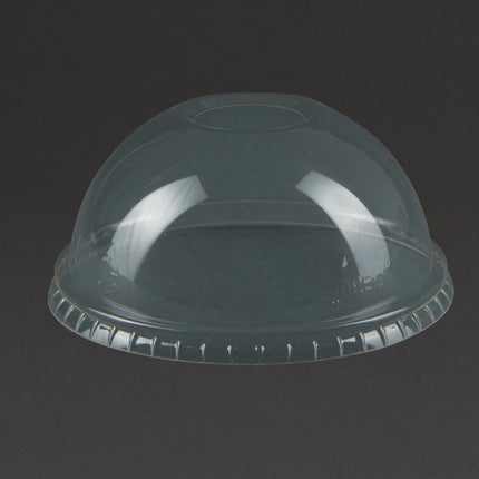 Compostable Dome Lids for 340ml and 455ml Cold Drink Cups | Vegware 5