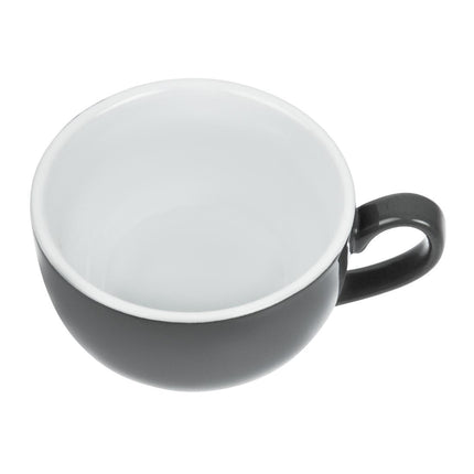 Olympia Café Coffee Cups Grey Porcelain 230ml 3
