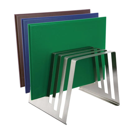 Stainless Steel Cutting Board Rack for 10 Boards | Hygiplas 2