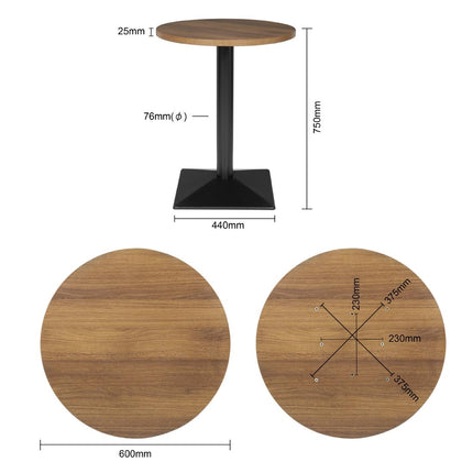 Complete Round Table 600mm | Bolero 6