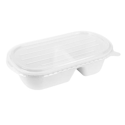 Recyclable PET Lids for Bagasse Oval Containers | Fiesta 5