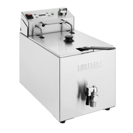 Single Electric Fryer with Timer | Buffalo | 8L Tank | 2.9kW Element