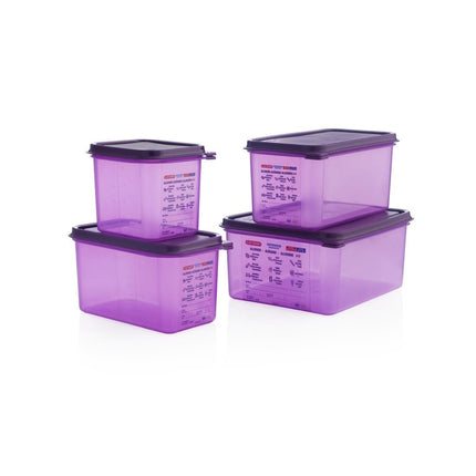 Polypropylene Food Container GN 1/6 | Araven | 2.6L | Transparent with Permanent Label 2