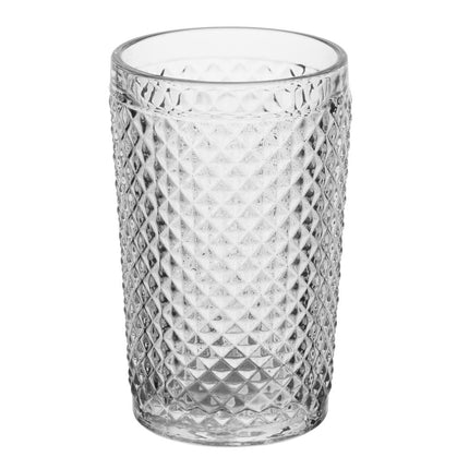 Hi Ball Tumblers 350ml with Diamond Cut Design | Olympia Eva 2