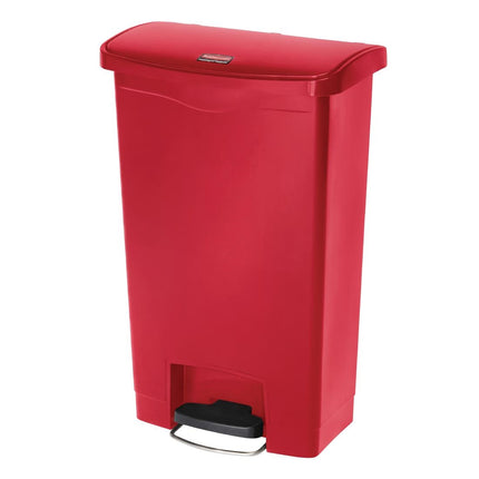 Front Step Pedal Bin 50L Red | Rubbermaid Slim Jim 2